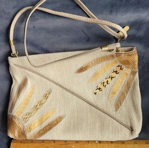 Vintage Snake Skin HandBag Purse-A Little Spring and Summer Sunshine